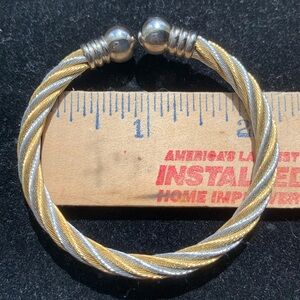 Beautiful Gold and Silver Twist Bracelet